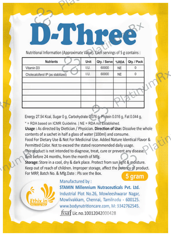 Dr. Ethix D Three Powder 50s