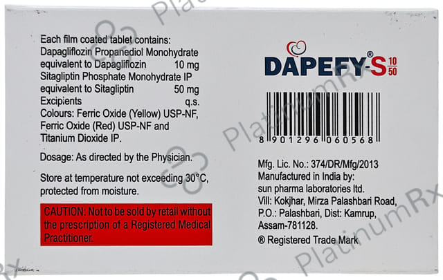 Dapefy S 10/50mg Tablet 15s