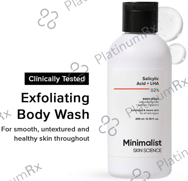 Minimalist Salicylic Acid + LHA 02% Body Wash 200ml