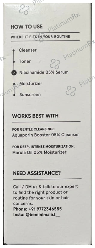 Minimalist 05% Niacinamide Face Serum 30ml