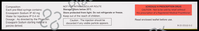 Corparin 40mg Prefilled Syringe 0.4ml
