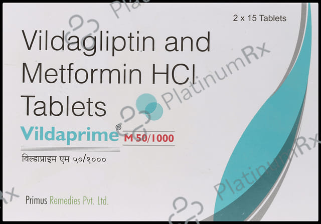 Vildaprime M 1000/50mg Tablet 15s