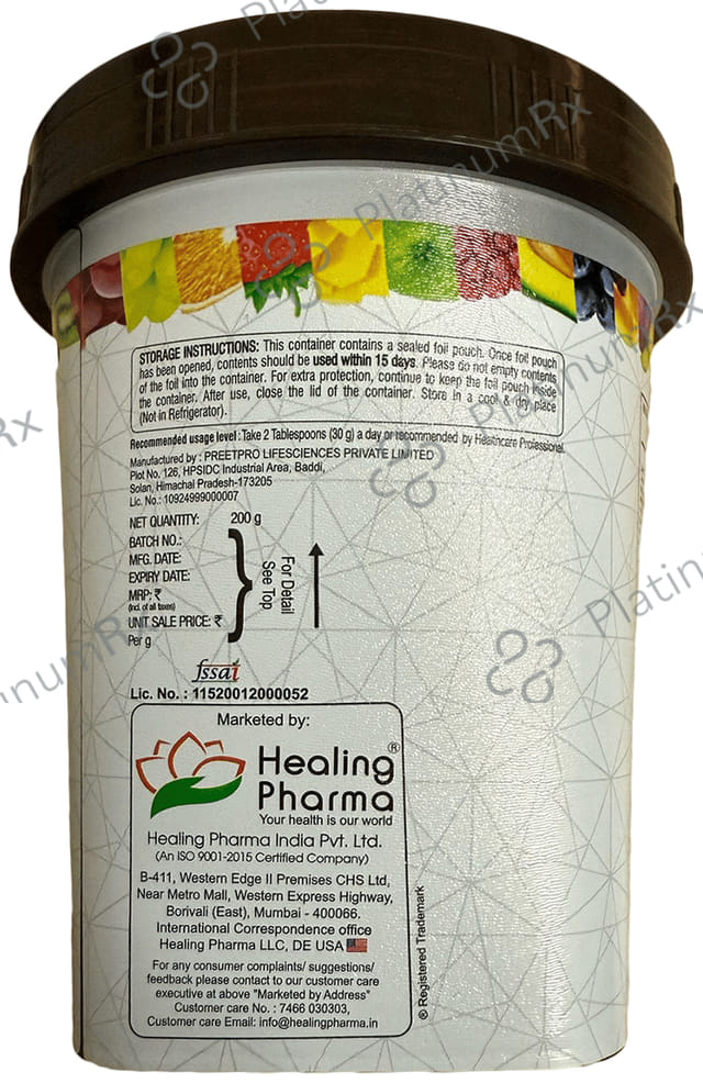 Healing Protein Powder Chocolate 200gm