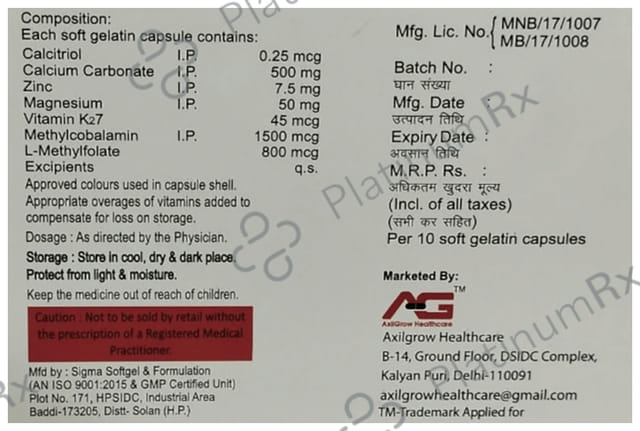 Calaxil Max Softgel Capsule