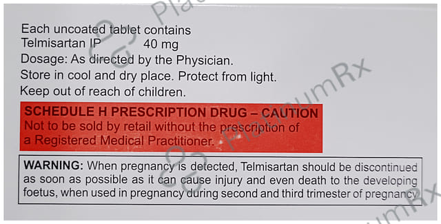Telmiduce 40mg Tablet 15s
