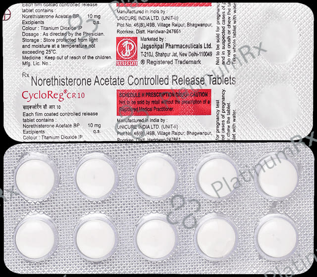 Cycloreg CR 10mg Tablet 10s