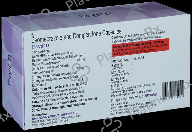 Esys D 30/40mg Capsule SR 10s