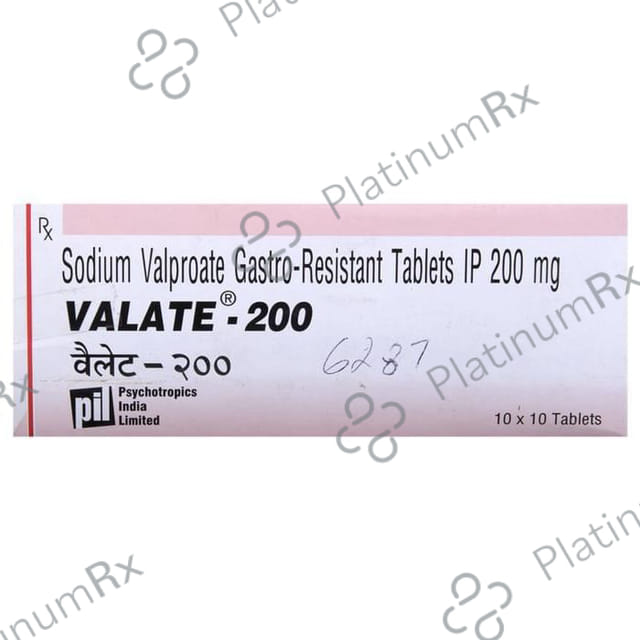 Valate 200mg Tablet 10s