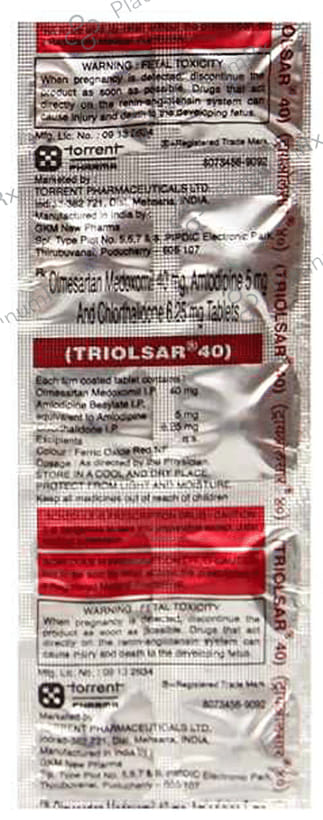Triolsar 5/6.25/40mg Tablet 10s