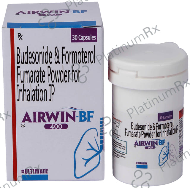 Airwin BF 400/6mcg Capsule 30s