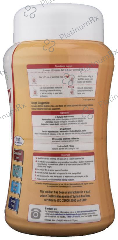 Medislim Flavour Vanilla Powder 500gm