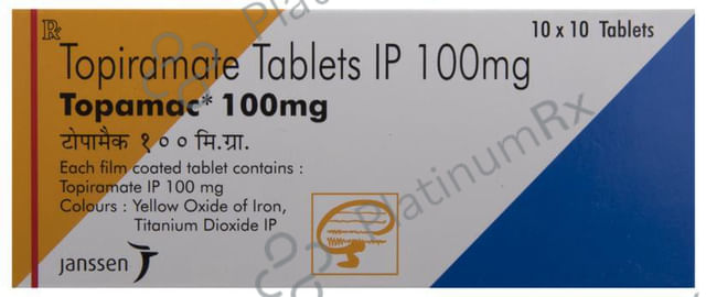 Topamac 100mg Tablet 10s