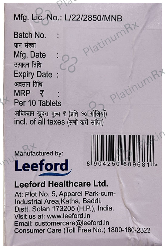 Naprowel Forte 500mg/10mg Tablet