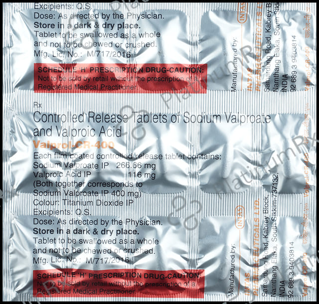 Valprol CR 400mg Tablet 15s