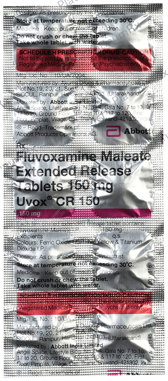 Uvox CR 150mg Tablet ER 10s