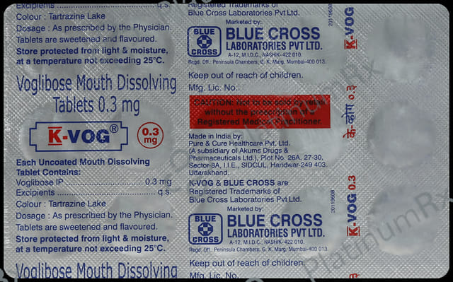 K Vog 0.3mg Tablet MD 15s