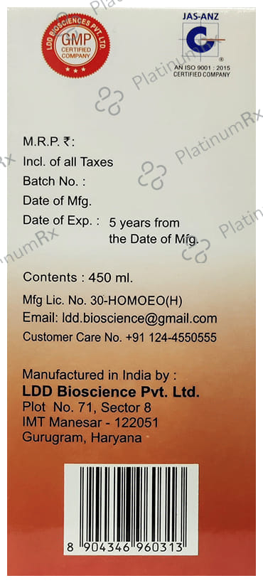 LDD Bioscience Ferrum Fab Iron Tonic 450 ml