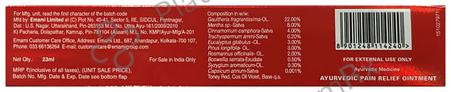Zandu Fast Pain Relief Ayurvedic Ointment 45ml
