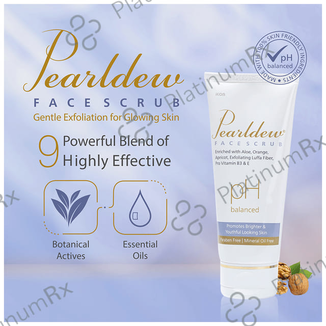 Pearldew Face Scrub (100gm Each) 4 Tubes