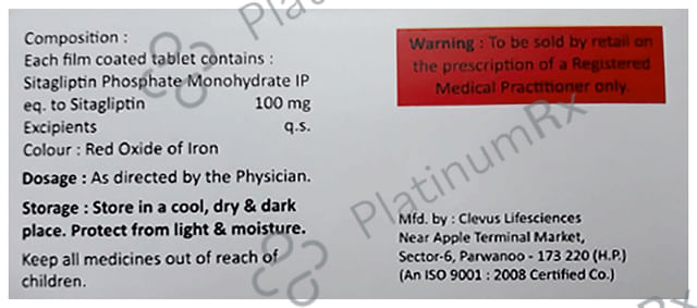 Sitaglize 100 Tablet