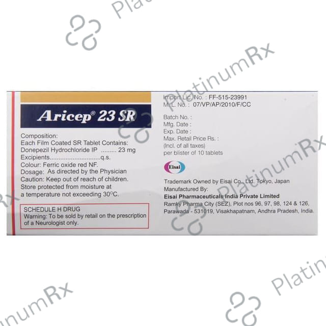 Aricep SR 23mg Tablet 10s