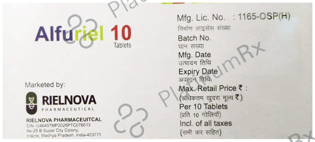 Alfuriel 10mg Tablet PR 10s