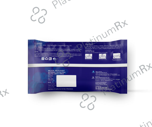 Povi 10 Bedbath Wipes 5s