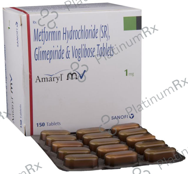 Amaryl MV 1/500/0.2mg Tablet SR 15s