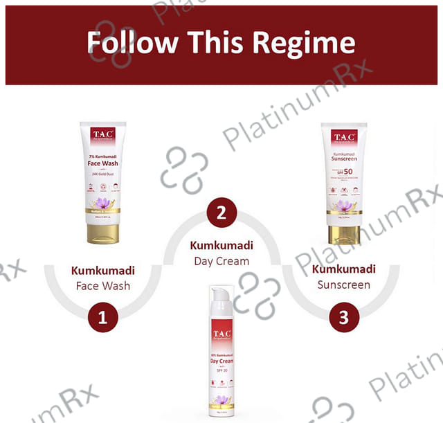 TAC The Ayurveda Co Kumkumadi Sunscreen SPF 50 Cream 50gm