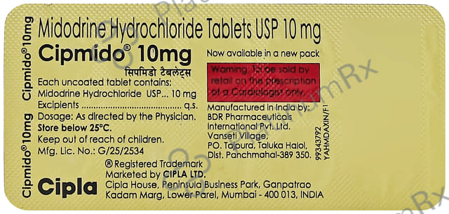 Cipmido 10mg Tablet 10s