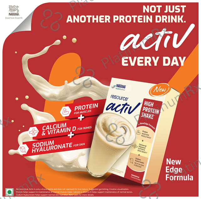 Nestle Resource Activ High Protein Shake Powder 400gm