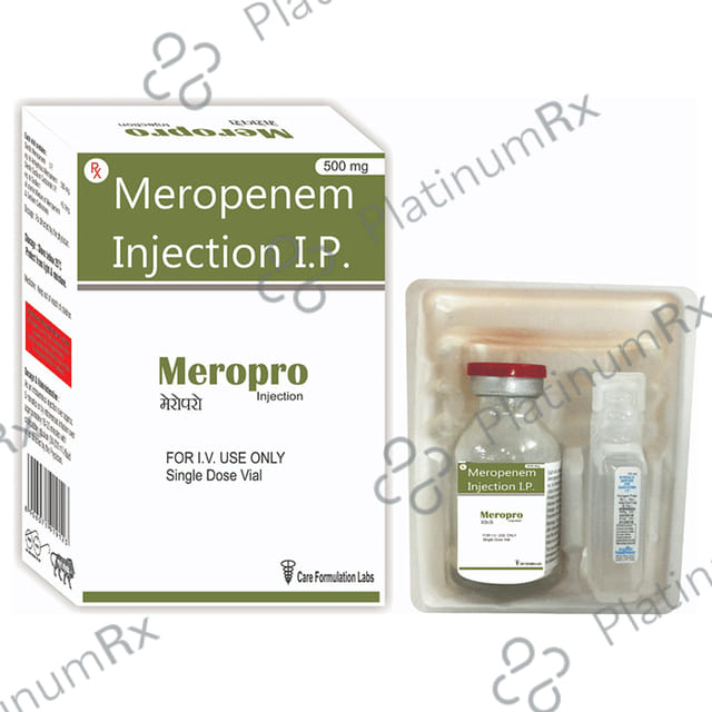 Meropro 500mg Injection