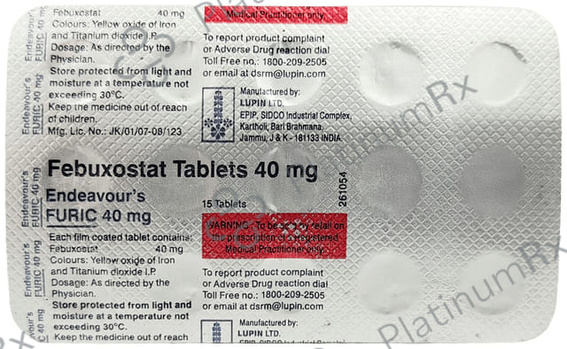 Endeavours Furic 40mg Tablet 15s
