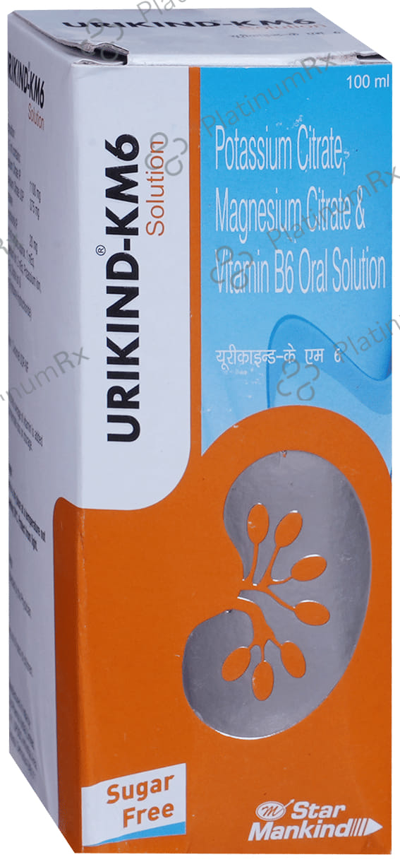 Urikind KM6 375/1100/20mg Oral Solution 100ml