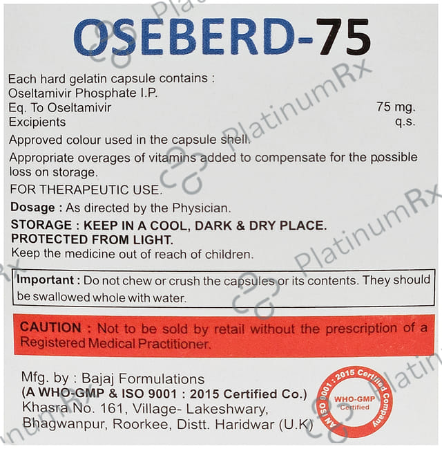 Oseberd 75mg Capsule 10s