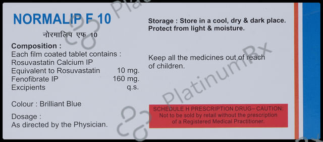 Normalip F 160/10mg Tablet 10s