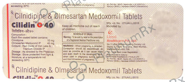 Cilidin O 40/10mg Tablet 10s