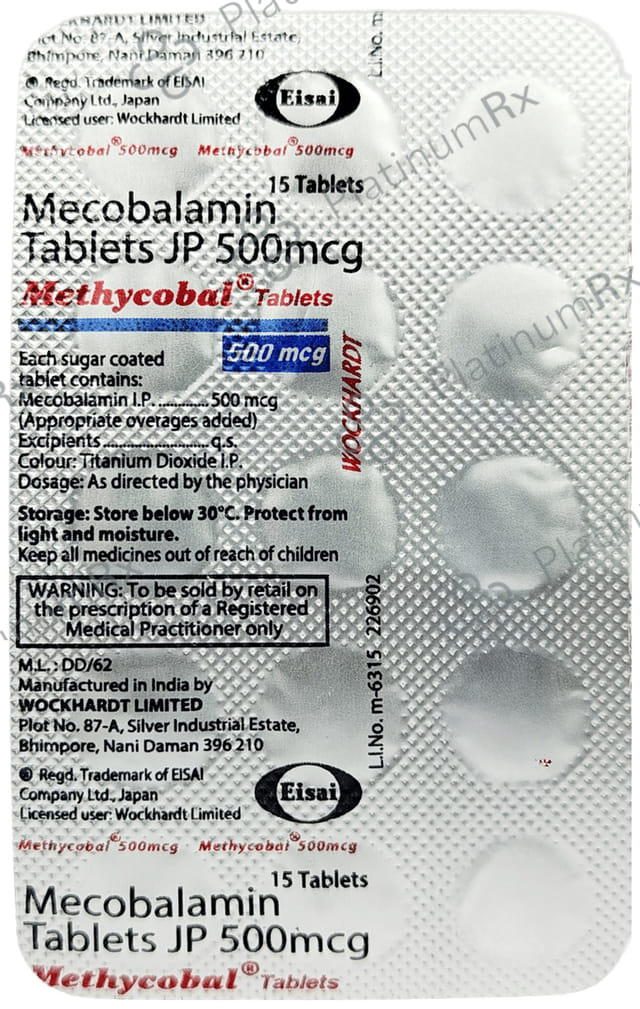 Methycobal 500mcg Tablet 15s