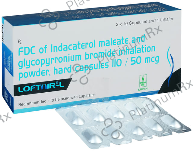 Loftair L 110/50mcg Capsule With Inhaler 1s