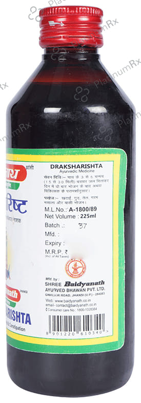 Baidyanath (Jhansi) Draksharishta 225 ml