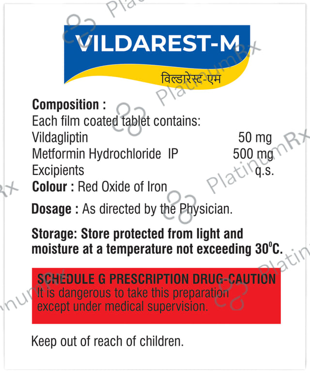 Vildarest-M 500 Tablet