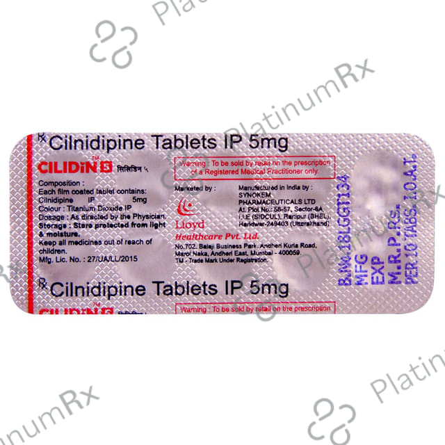 Cilidin 5mg Tablet 10s