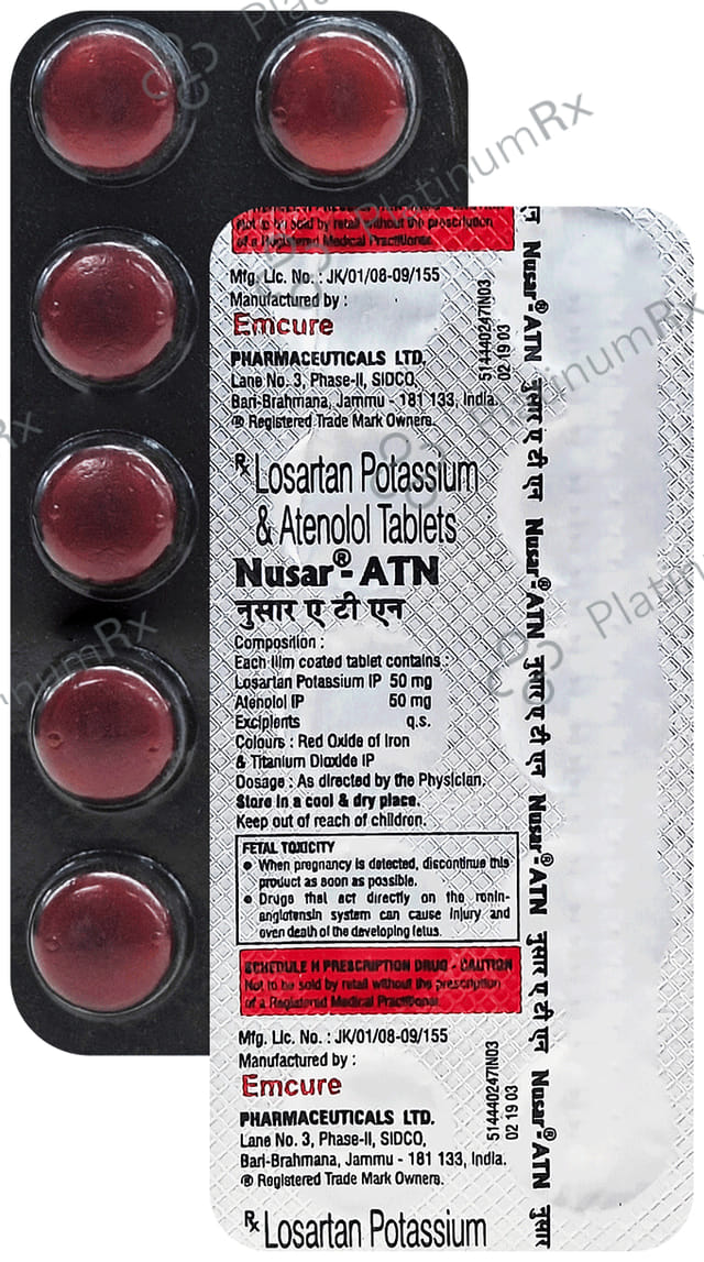 Nusar Atn 50/50mg Tablet 10s