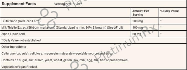 Now Glutathione 500mg Veg Capsules