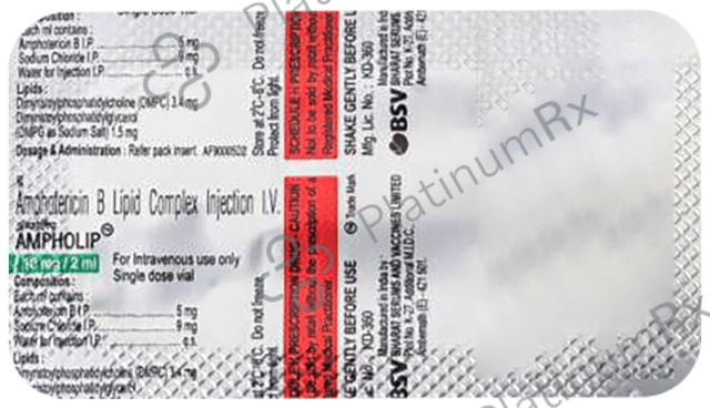 AMPHOLIP 10 MG INJECTION