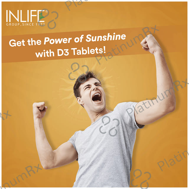 Inlife Vitamin D3 10000 IU Cholecalciferol Chewable Tablet 60s