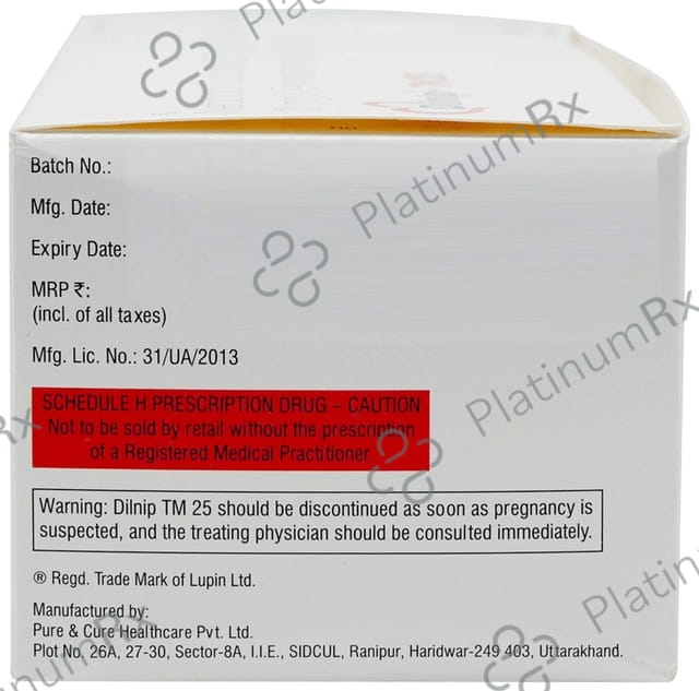 Dilnip TM 10/25/40mg Tablet ER 10s