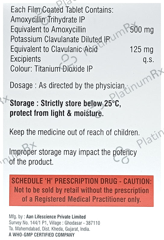 Skamox CV 625 Tablet
