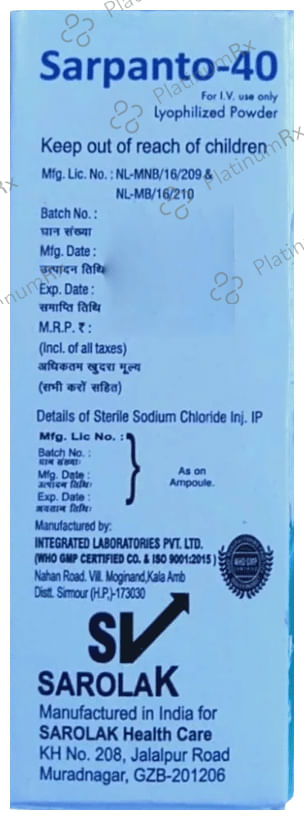 Sarpanto 40 Injection