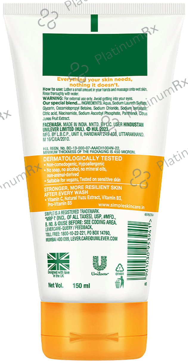 Simple Vitamin C Glow Face Wash